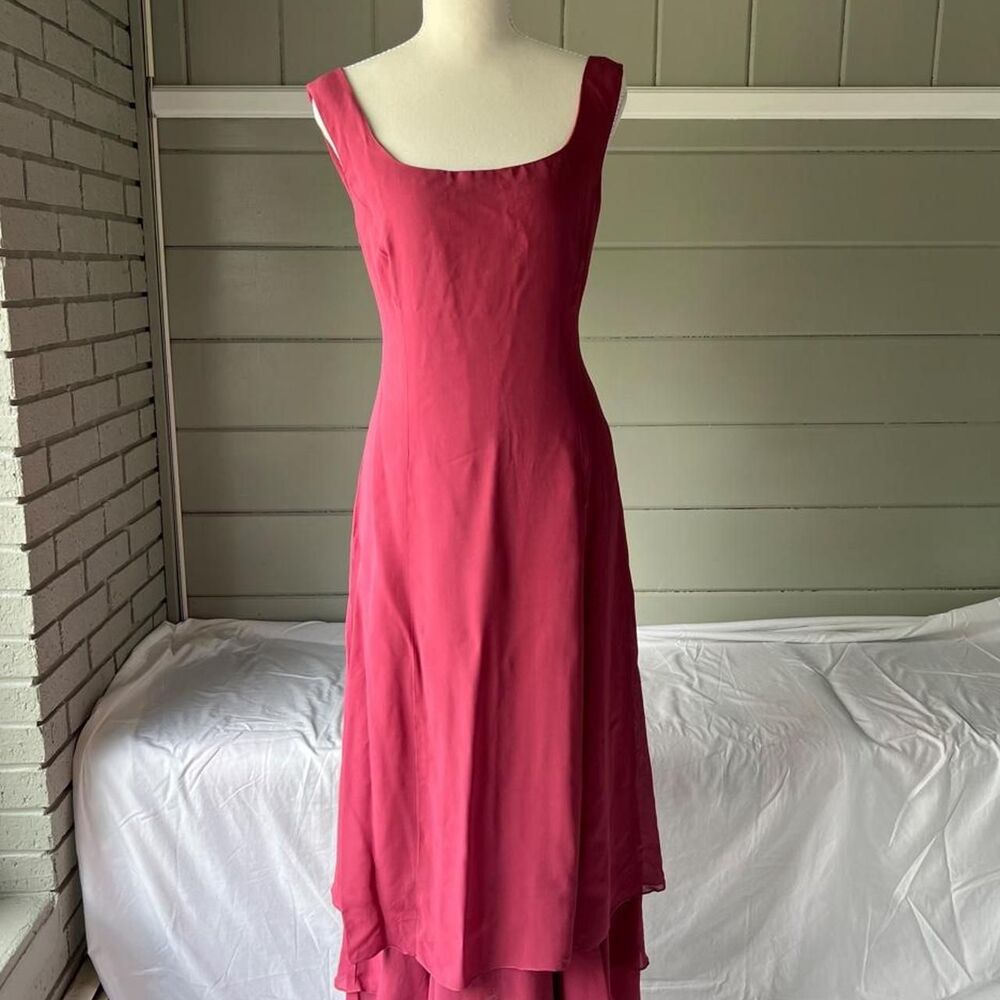 Liz-claiborne Women's Red and Pink Dress